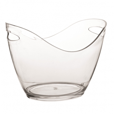 Champagne køler/kurv - lille, klar