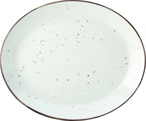 Rustik Dots tallerken oval