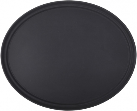 Bakke, oval - non-slip, sort