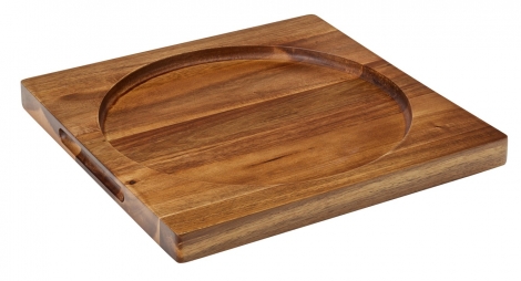 Akacie Pizza fad/bræt - vendbart 