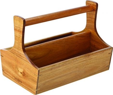 Rockport - krydderi/flask holder - Akacietræ (passer til flasker op til Ø 6cm)